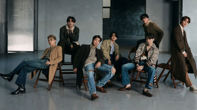BTSメンバーのジン, ユンギ, ホソク, ナムジュン, ジミン, テテ, グク