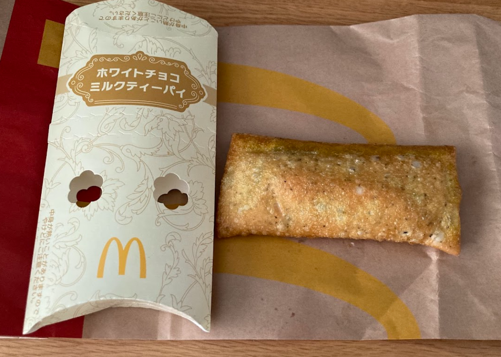 マックホワイトチョコミルクティーパイはカフェイン入り？