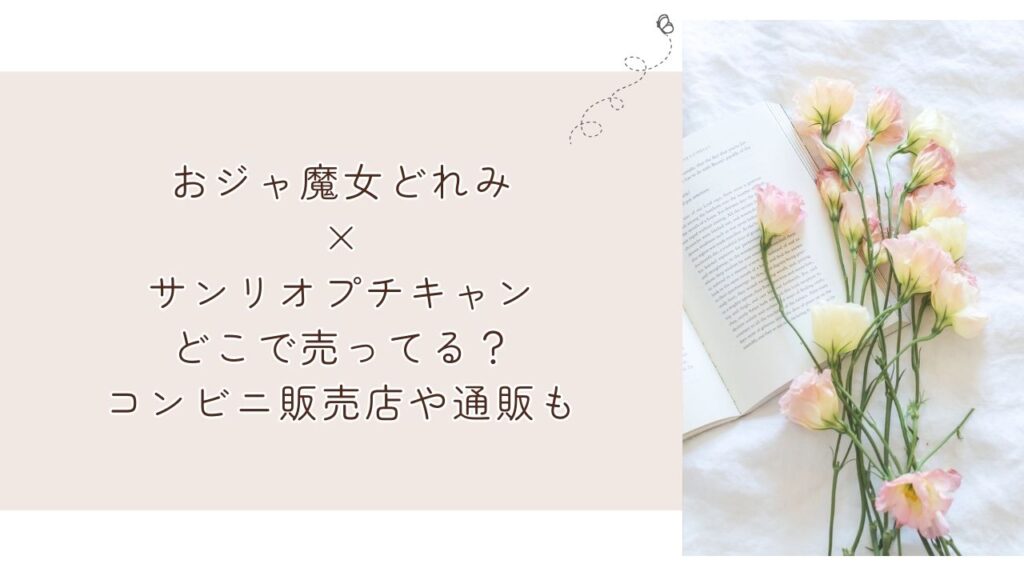 おジャ魔女どれみ×サンリオプチキャンどこで売ってる?コンビニ販売店や通販も